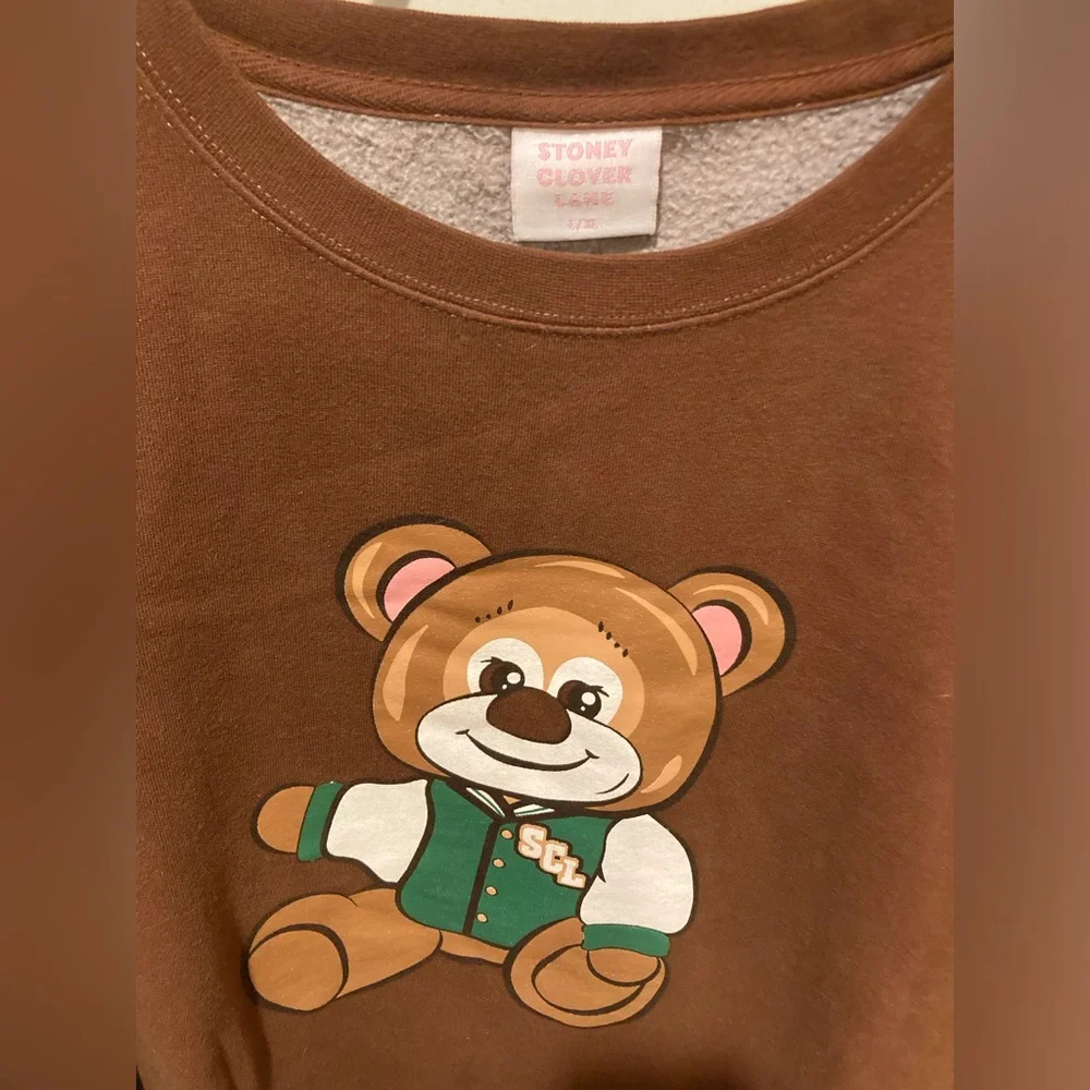 Stoney Clover Lane Teddy Bear Sweatshirt Letterman SCL Jacket WM
Old School SZ L - Picture 11 of 12